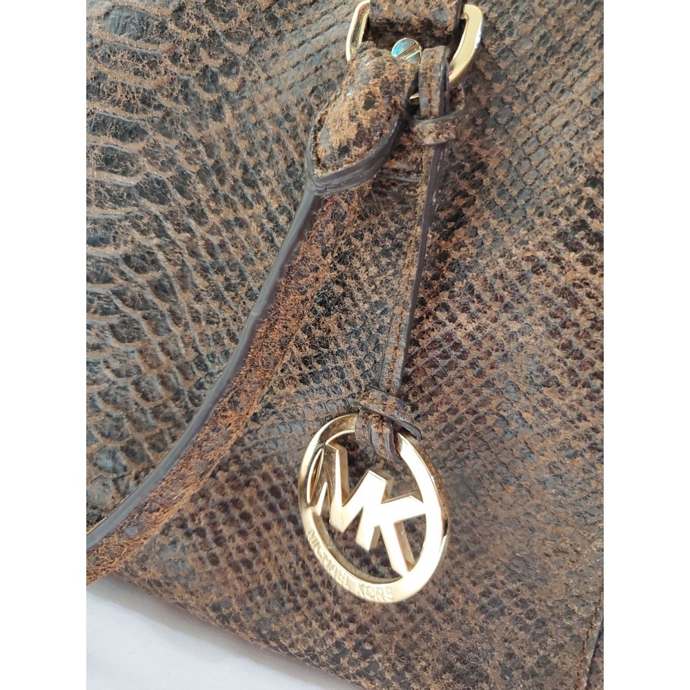 Michael Kors Bag Astrid Python Embossed Leather B… - image 3